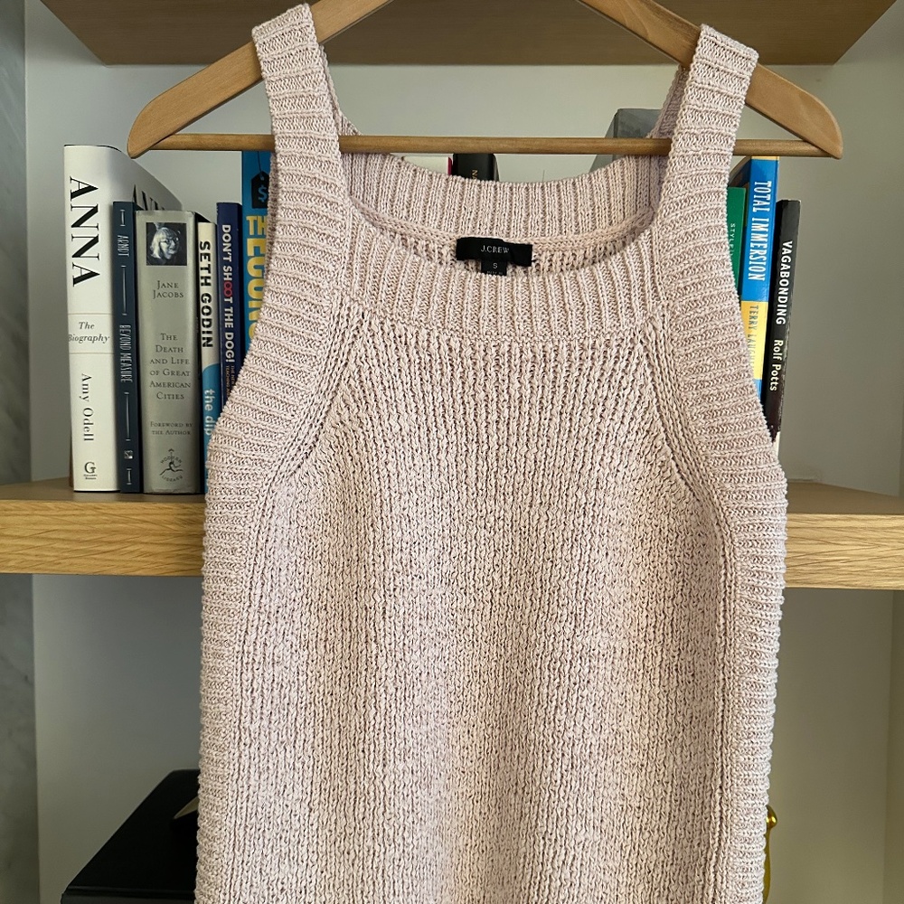J.Crew sweater tank, blush pink, sz S